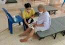 ” ชุดแพทย์เคลื่อนที่ให้บริการตรวจสุขภาพเบื้องต้น พร้อมแนะนำการดูแลสุขภาพให้กับพระสงฆ์และคณะศรัทธา วัดป่ากล้วย “
