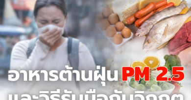 อาหารต้านฝุ่น PM2.5 และวิธีรับมือกับวิกฤตมลพิษทางอากาศ