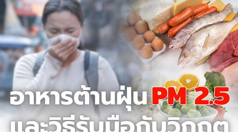 อาหารต้านฝุ่น PM2.5 และวิธีรับมือกับวิกฤตมลพิษทางอากาศ