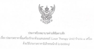 ประกวดราคาซื้อเครื่องรักษาด้วยแสงเลเซอร์ (Laser Therapy Unit) จำนวน 1 เครื่อง ด้วยวิธีการประกวดราคาอิเล็กทรอนิกส์ (e-bidding)